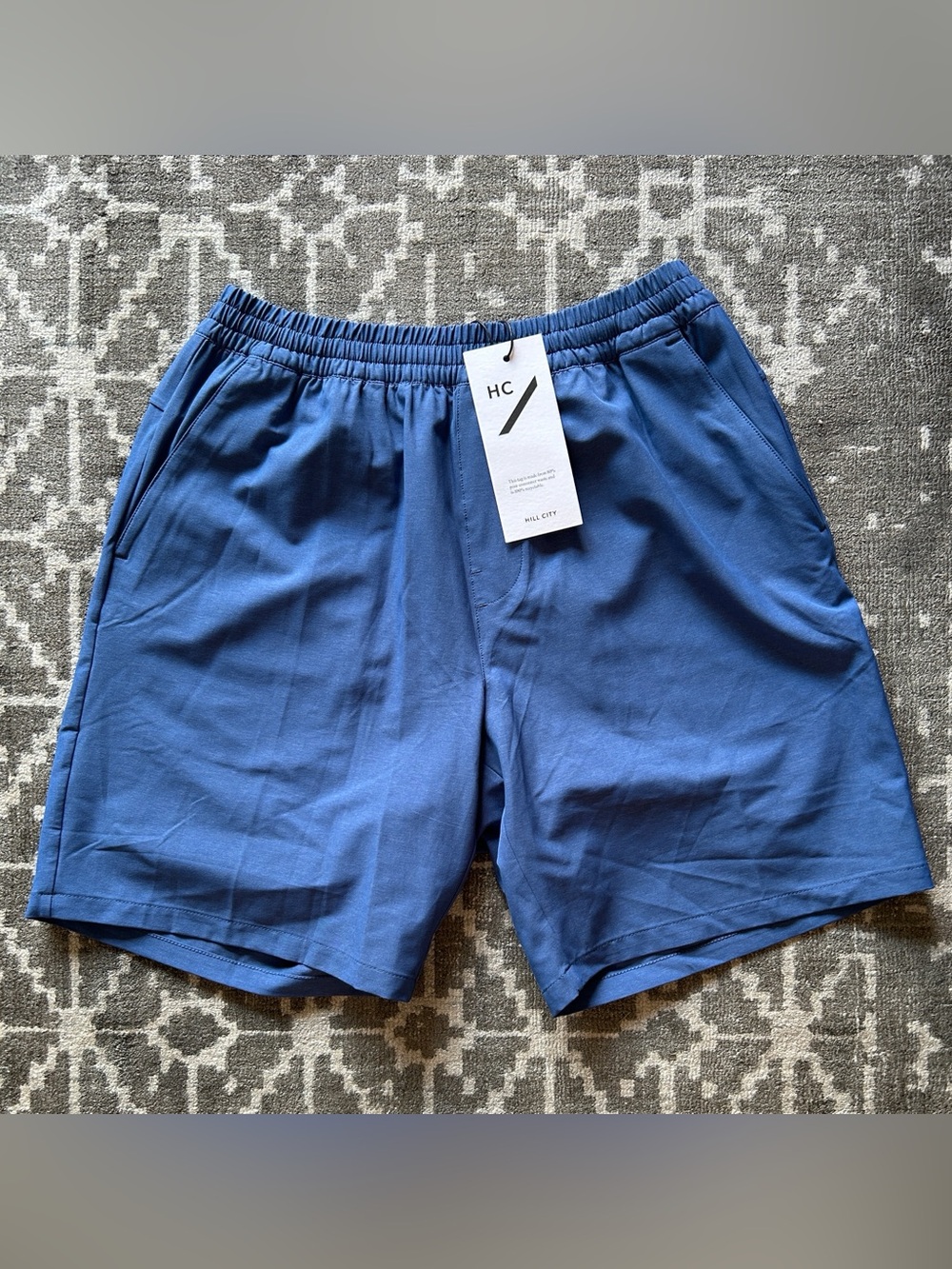 Hill City 8” X-Purpose Short. Size S.  New with tags.   Medium blue color.